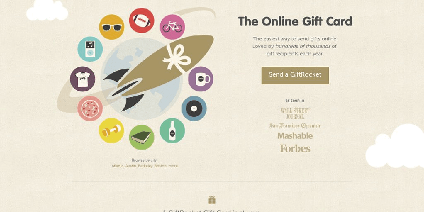 Giftrocket CTA Button Example