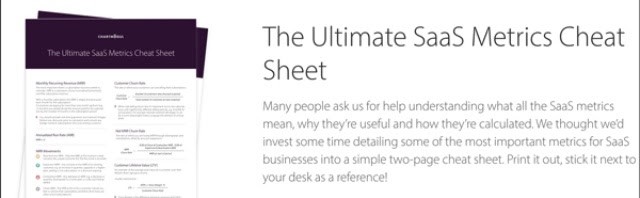 SaaS Metrics Cheat Sheet