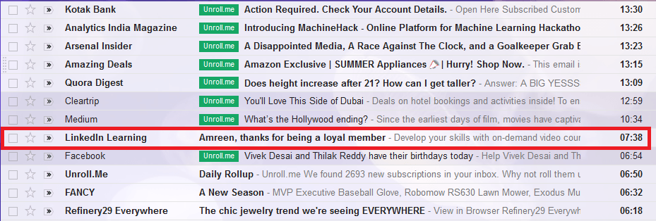 LinkedIn Automated Email