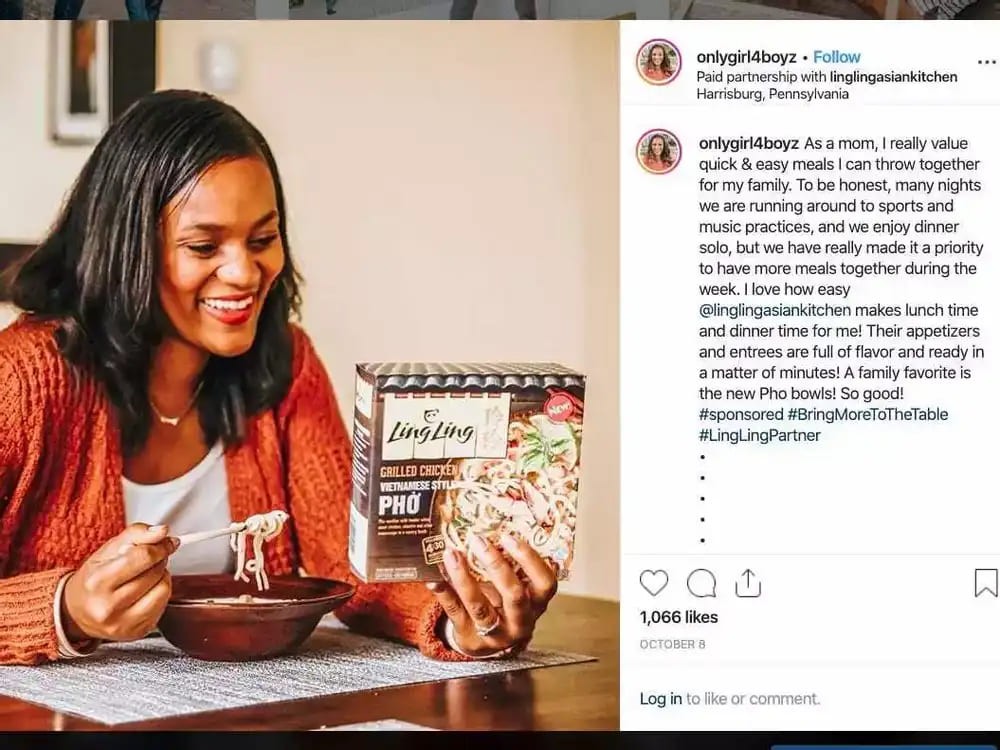 Influencer Collaboration Example