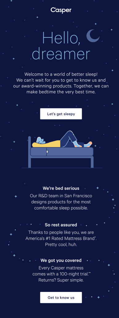 CTA Example from Casper