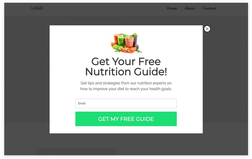Giveaway Popup Example