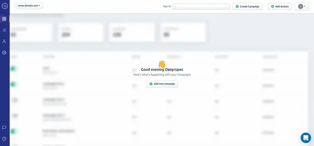 Optinly Welcome Dashboard