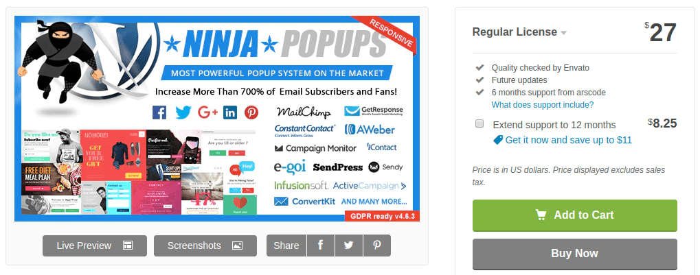 Ninja Popups WooCommerce Popup Plugin