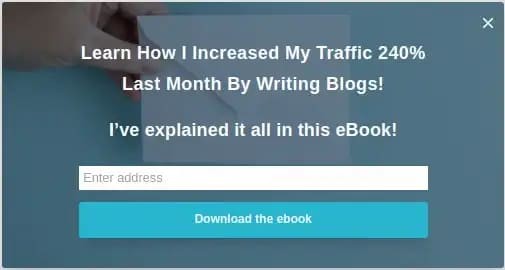 eBook Example Popup