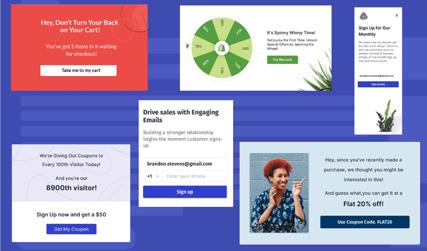 Optinly Popup Templates