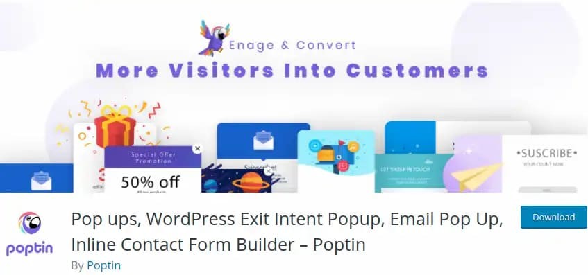 Poptin Notification Plugin