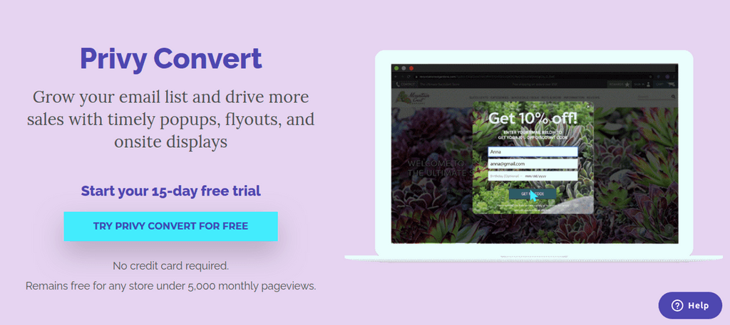 Privy Email List Builder