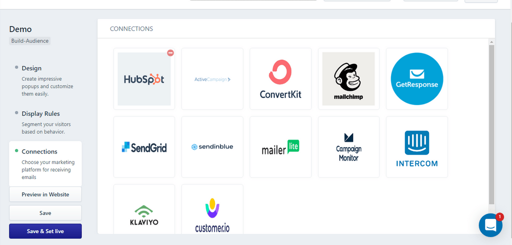 Optinly ESP Integrations