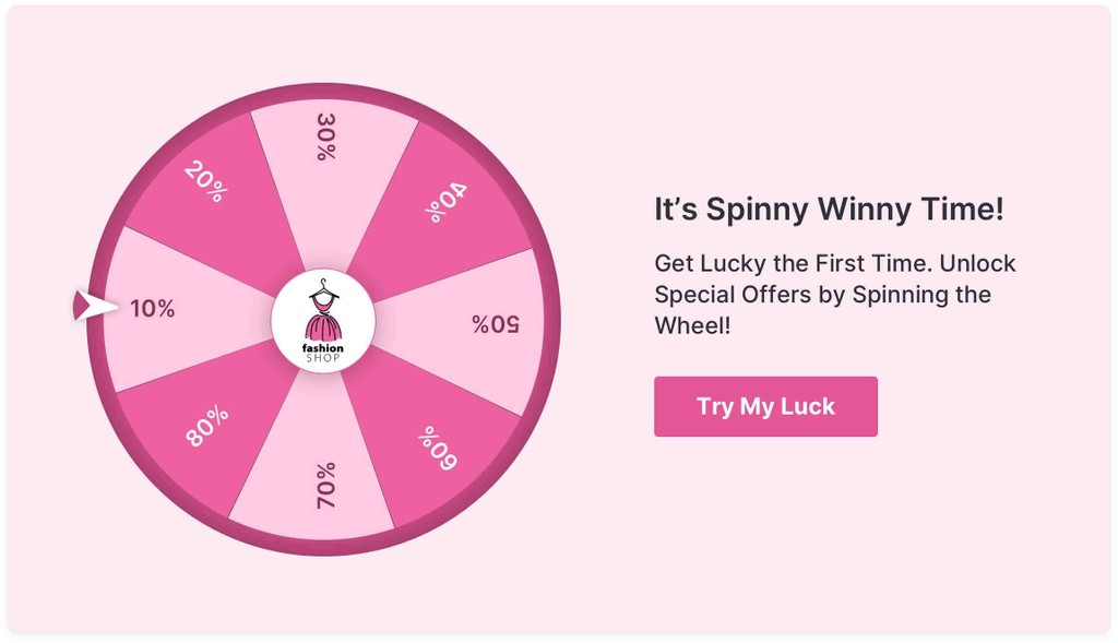 Spin the Wheel Popup Template