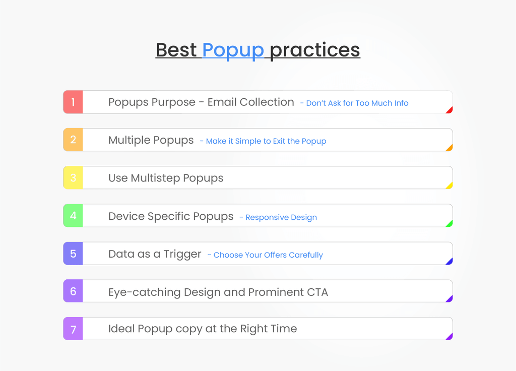 Best Popup Practices