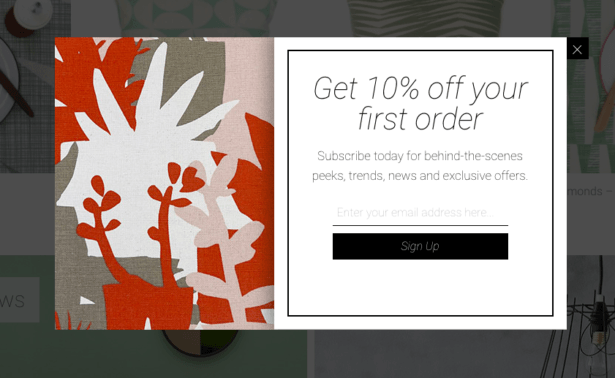 Example for best email popup