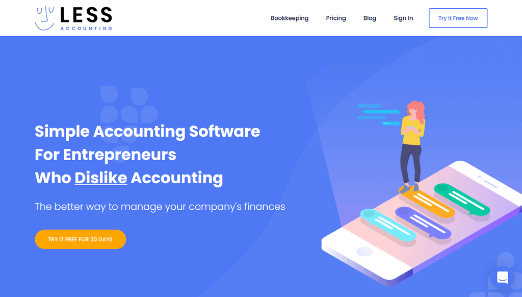 LessAccounting CTA Button Example