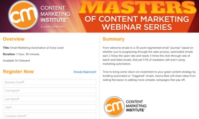 Webinars as a lead capture tool