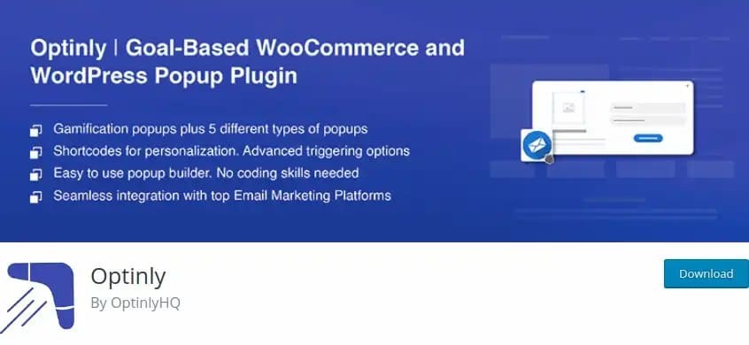 Optinly WordPress Popup Form Plugin