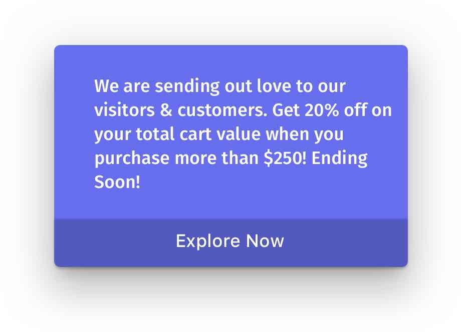 Popup to Increase Cart Value