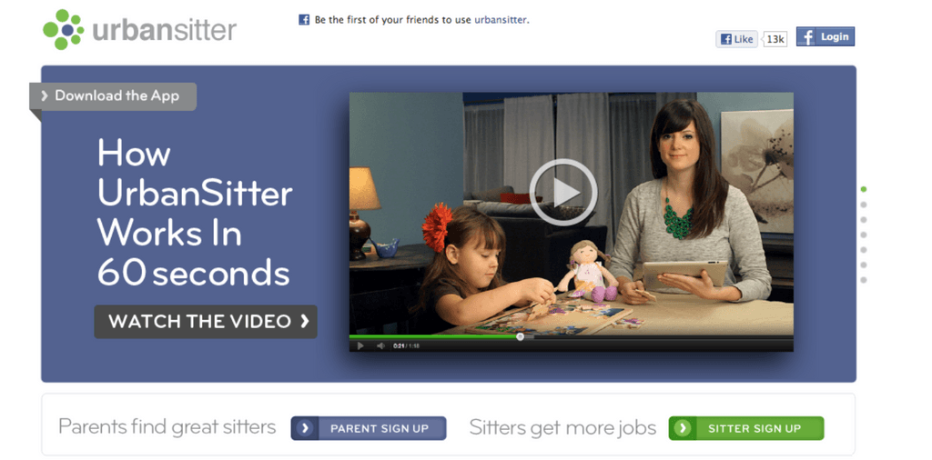 Urbansitter Video Example