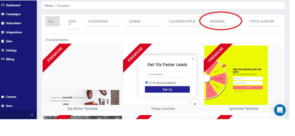 Optinly Popup Templates