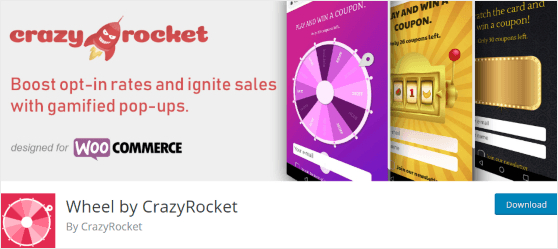 Wheel Crazy Rocket Spin the Wheel Plugin