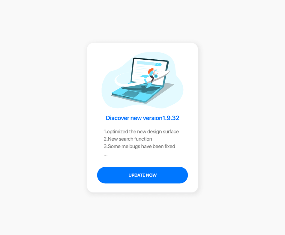 Update Popup