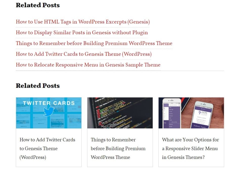 Add Related Posts