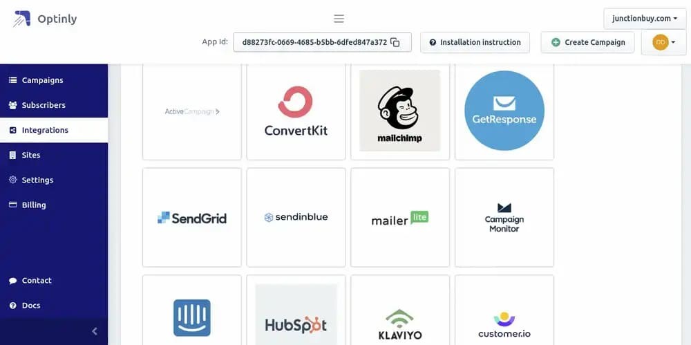Optinly Integrations