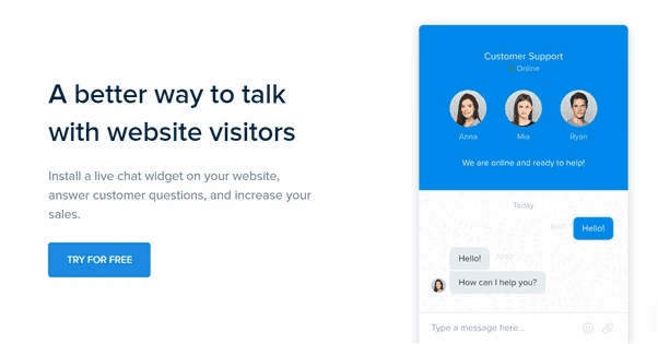 Live Chat Widget Sample