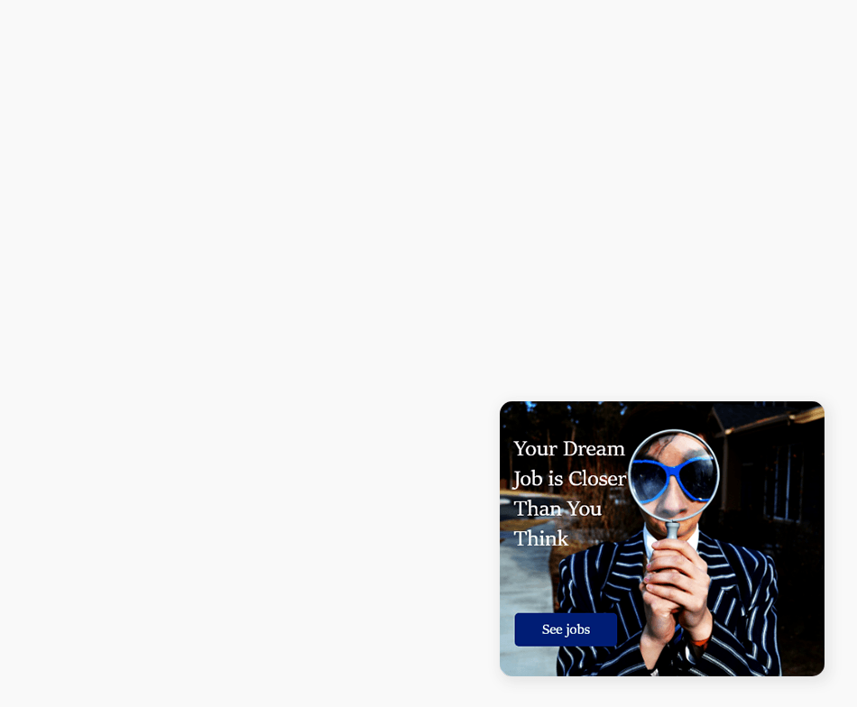 Dream Job Sidebar