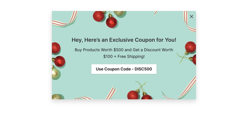 Christmas Offer Popup