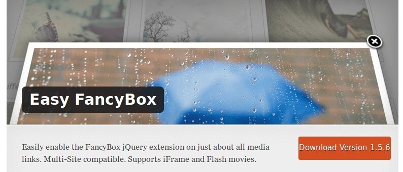 Easy Fancybox Lightbox Plugin
