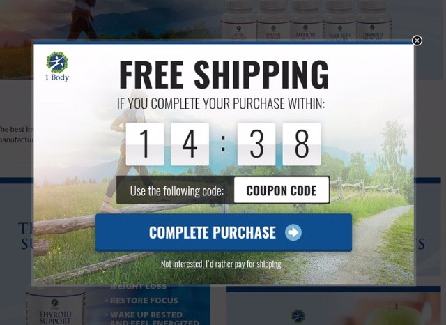 Reduce cart abandonment