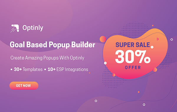 Optinly Goal Based Popup Builder